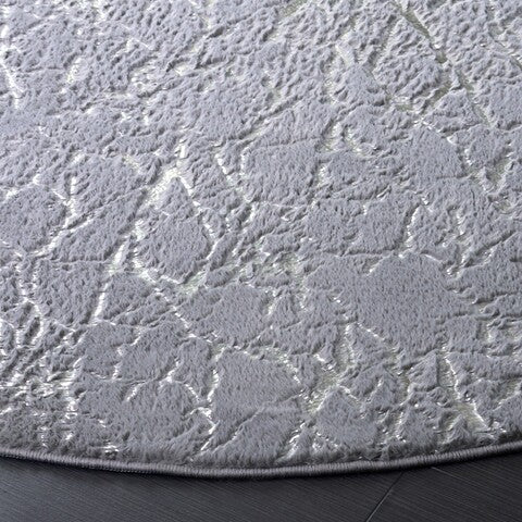 safavieh clearance faux rabbit fur metallic frf300f grey rug