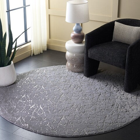 safavieh clearance faux rabbit fur metallic frf300f grey rug