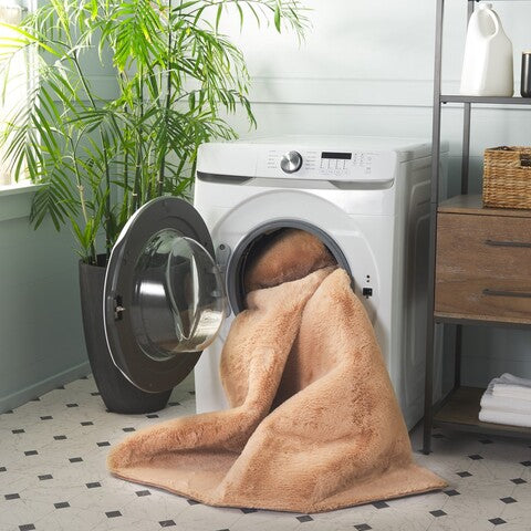 safavieh clearance faux rabbit fur frf500b beige rug