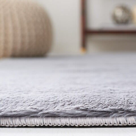 safavieh clearance faux rabbit fur frf500f light grey rug