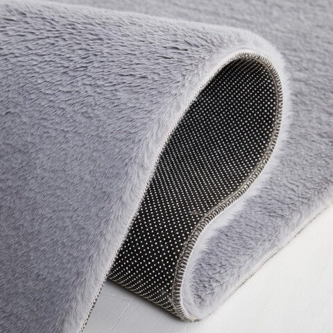safavieh clearance faux rabbit fur frf500f light grey rug