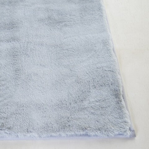 safavieh clearance faux rabbit fur frf976g silver rug