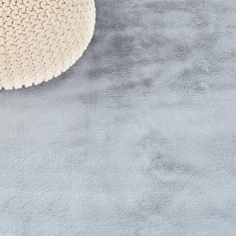 safavieh clearance faux rabbit fur frf976g silver rug