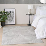 nourison central park west cep02 grey rug