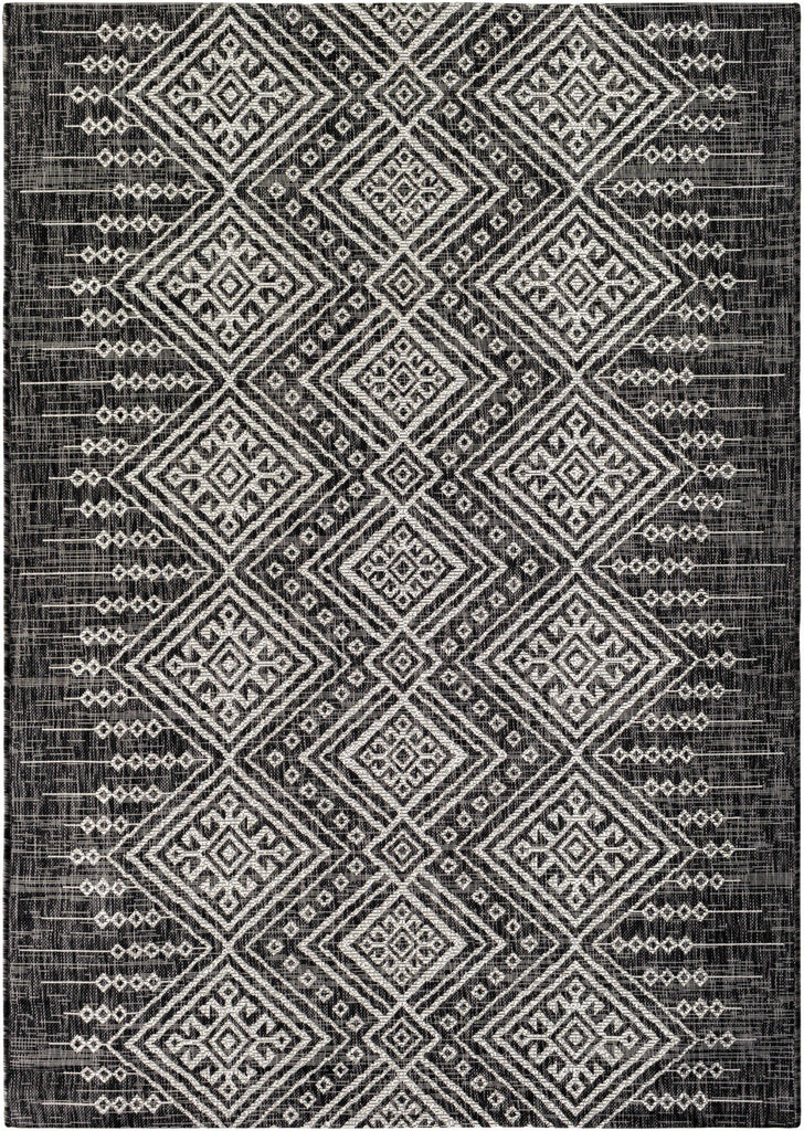 Hauteloom Frankville FRNKV Black Machine Made Polypropylene Rug