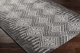 Hauteloom Frankville FRNKV Black Machine Made Polypropylene Rug