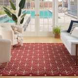 nourison nourison essentials nre04 brick ivory rug