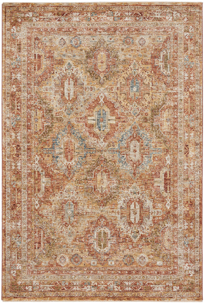 nourison sahar shr01 rust rug
