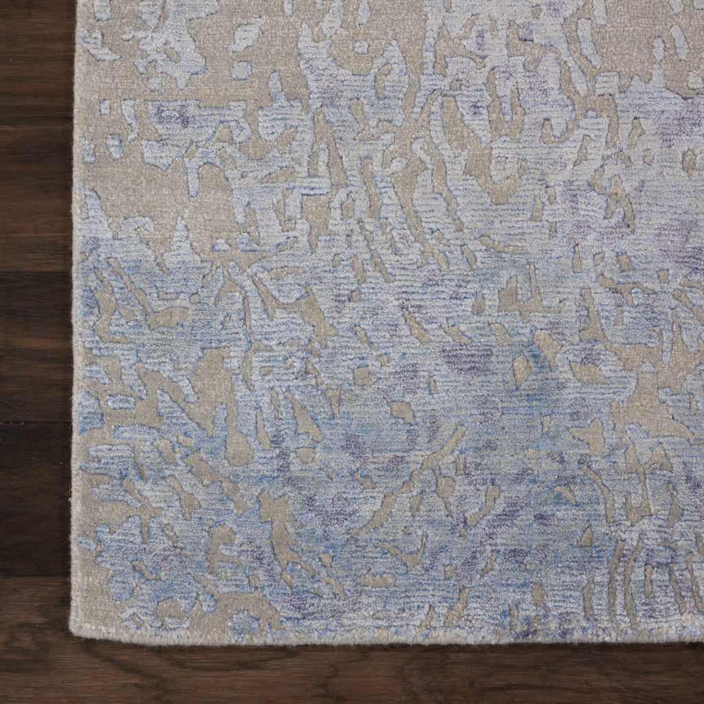 nourison silk shadows sha18 grey blue rug