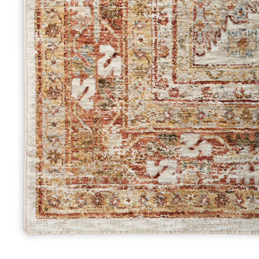 nourison sahar shr01 rust rug