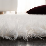 safavieh clearance faux sheep skin fss115a ivory rug