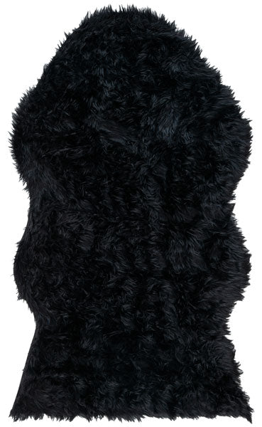 safavieh clearance faux sheep skin fss115b black rug