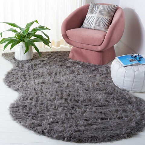 safavieh clearance faux sheep skin fss115d grey rug