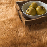 safavieh clearance faux sheep skin fss115e camel rug