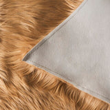 safavieh clearance faux sheep skin fss115e camel rug