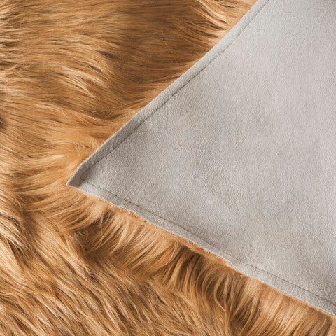 safavieh clearance faux sheep skin fss115e camel rug