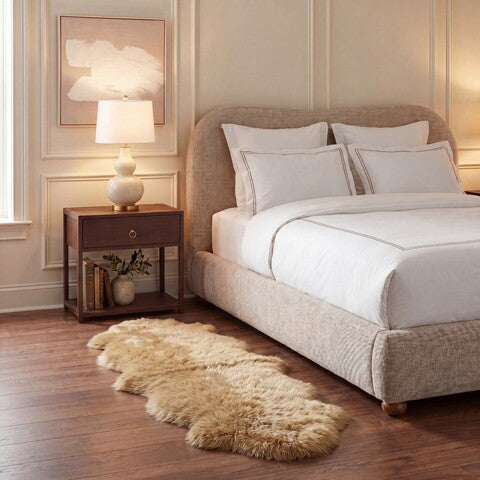 safavieh clearance faux sheep skin fss115e camel rug