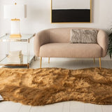safavieh clearance faux sheep skin fss115e camel rug