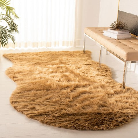 safavieh clearance faux sheep skin fss115e camel rug