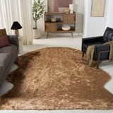 safavieh clearance faux sheep skin fss115e camel rug