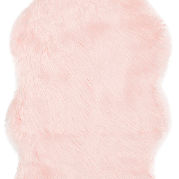safavieh clearance faux sheep skin fss115g pink rug