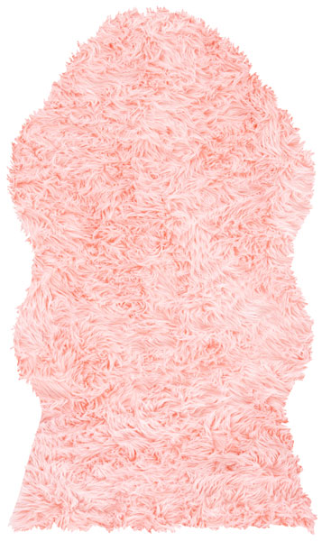 safavieh clearance faux sheep skin fss115g pink rug