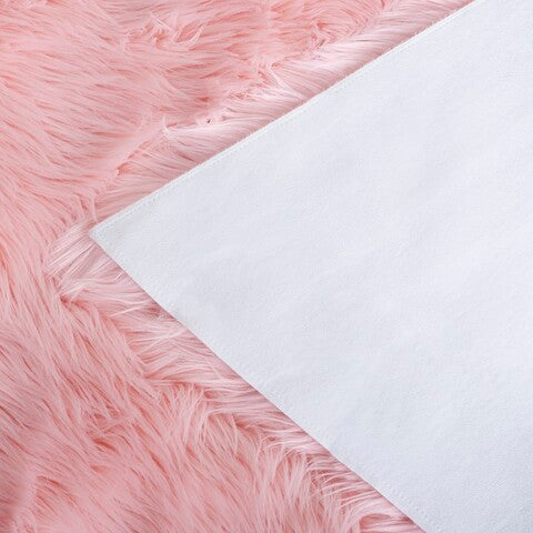 safavieh clearance faux sheep skin fss115g pink rug