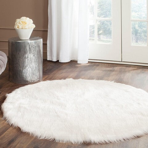 safavieh clearance faux sheep skin fss235a ivory rug