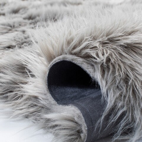 safavieh clearance faux sheep skin fss235d grey rug