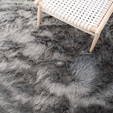 safavieh clearance faux sheep skin fss235d grey rug