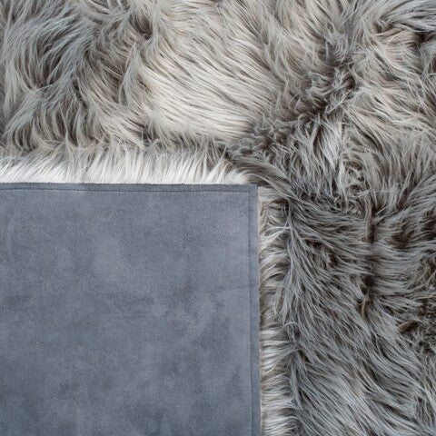 safavieh clearance faux sheep skin fss235d grey rug
