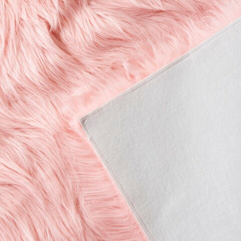 safavieh clearance faux sheep skin fss235g pink rug