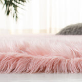 safavieh clearance faux sheep skin fss235g pink rug