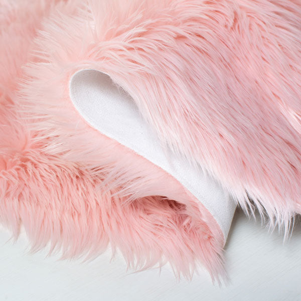 safavieh clearance faux sheep skin fss235g pink rug