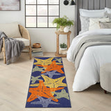 nourison aloha alh28 blue multicolor rug