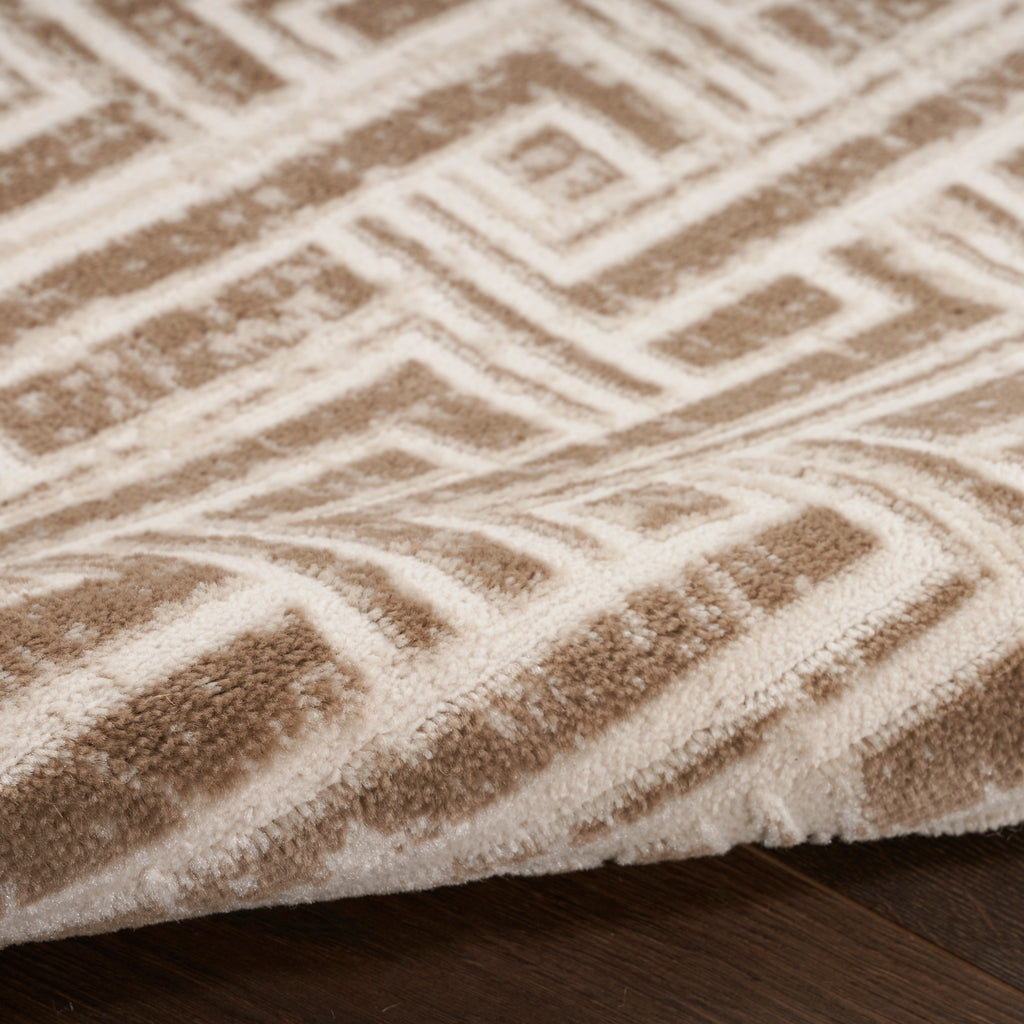 nourison serenity home srh04 mocha ivory rug