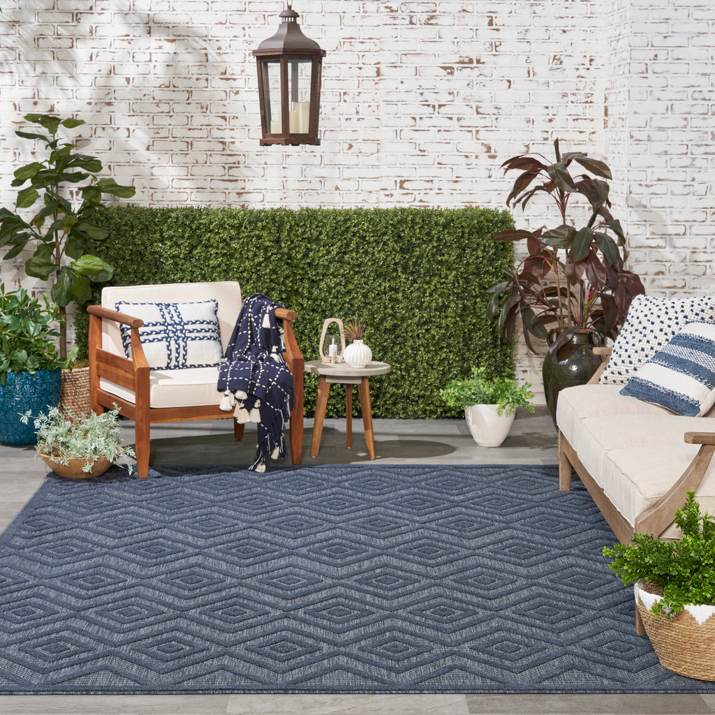 nourison versatile nrv01 navy blue rug