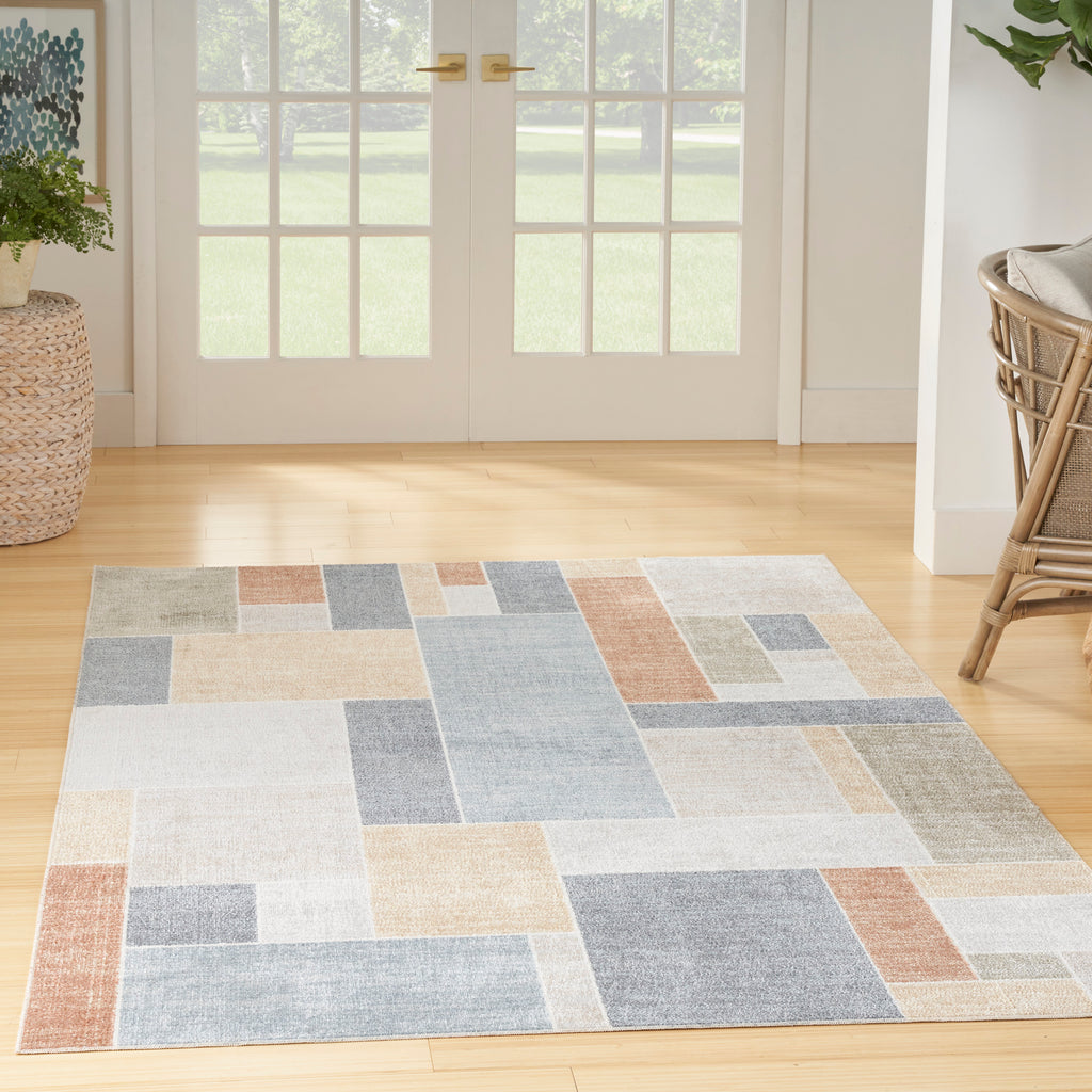nourison astra machine washable asw09 multicolor rug