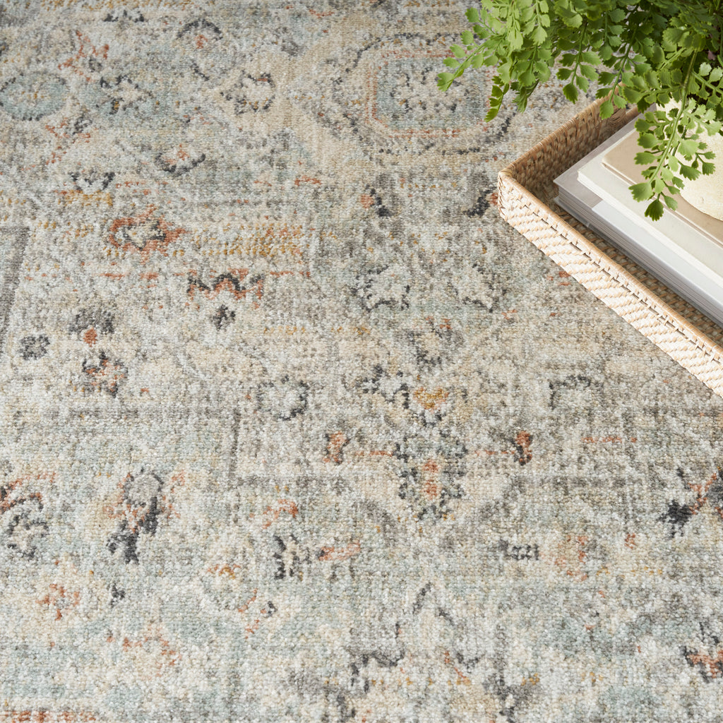 nourison oushak home ous02 light grey rug
