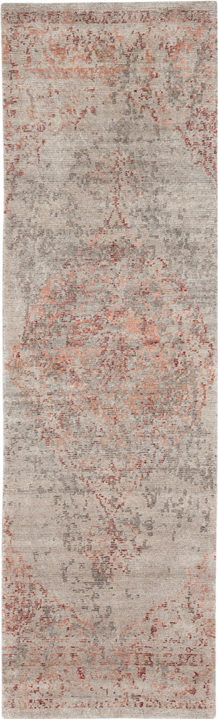 nourison lucent lcn07 silver red rug