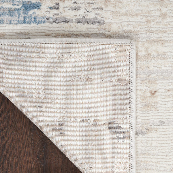 nourison ck022 infinity ifn06 ivory grey blue rug