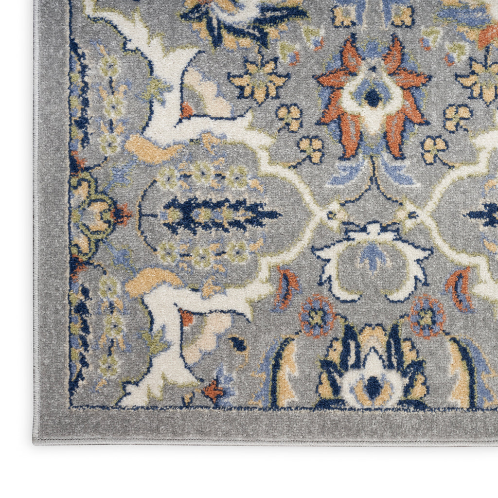 nourison allur alr03 grey rug