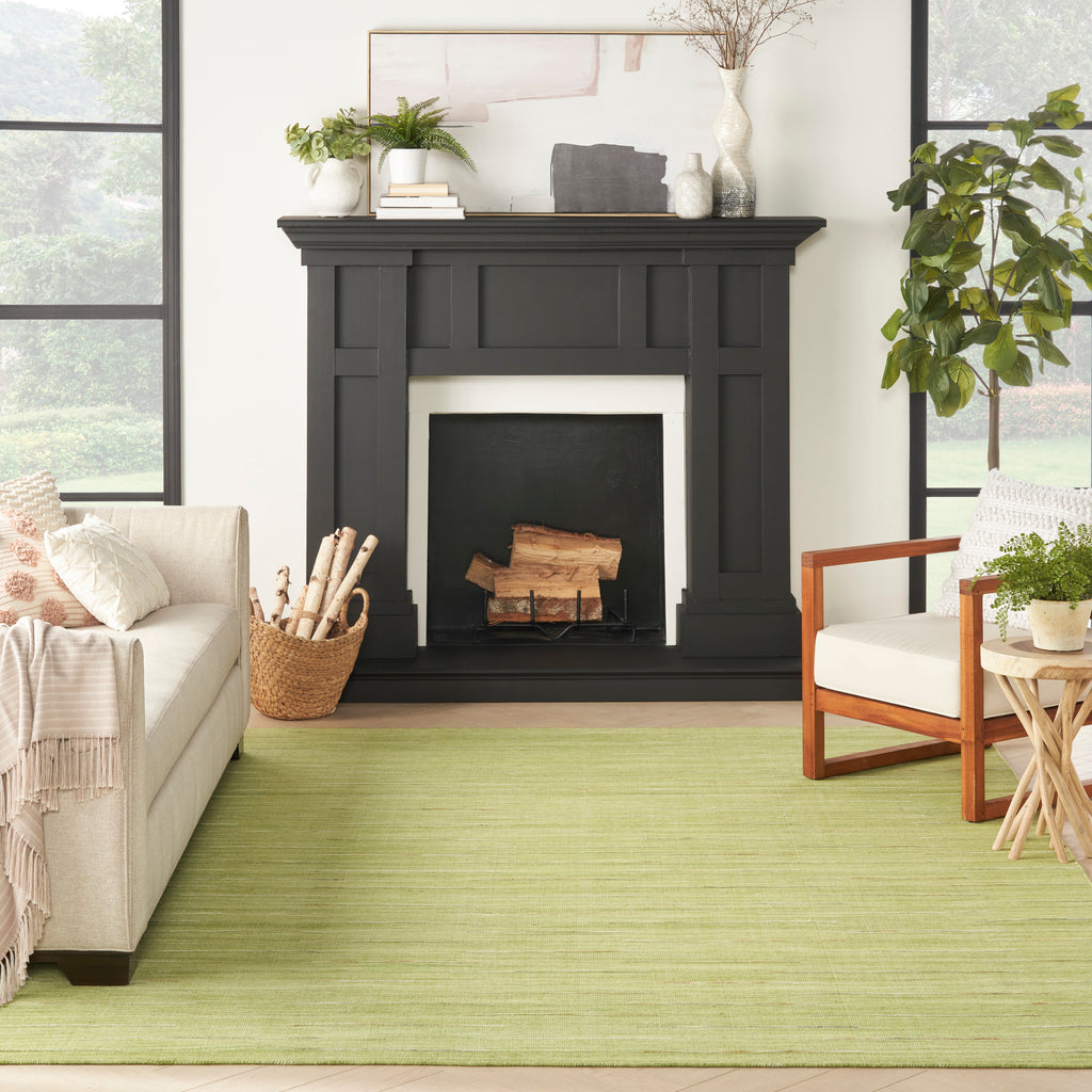 nourison interweave iwv01 green rug
