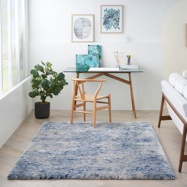nourison dreamy shag drs06 light blue rug