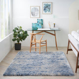 nourison dreamy shag drs06 light blue rug
