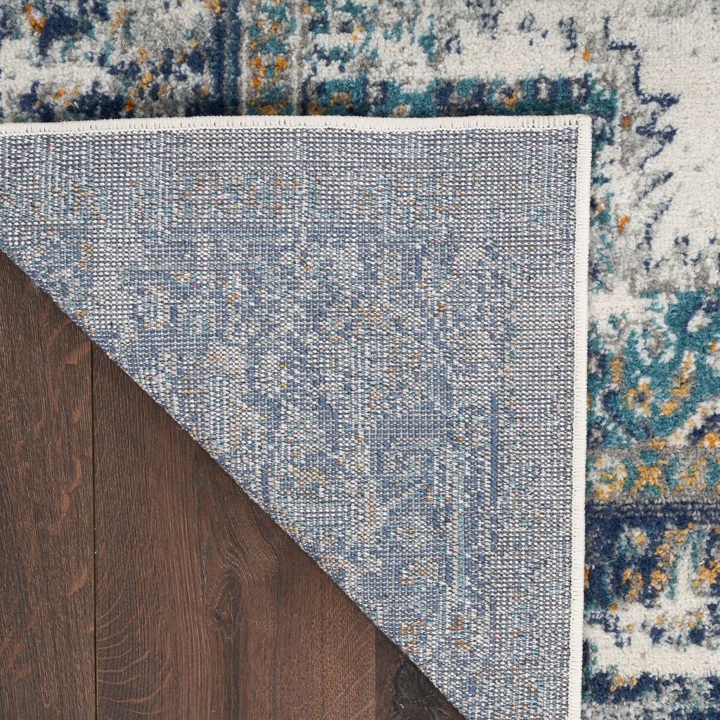 nourison passion psn03 ivory grey blue rug