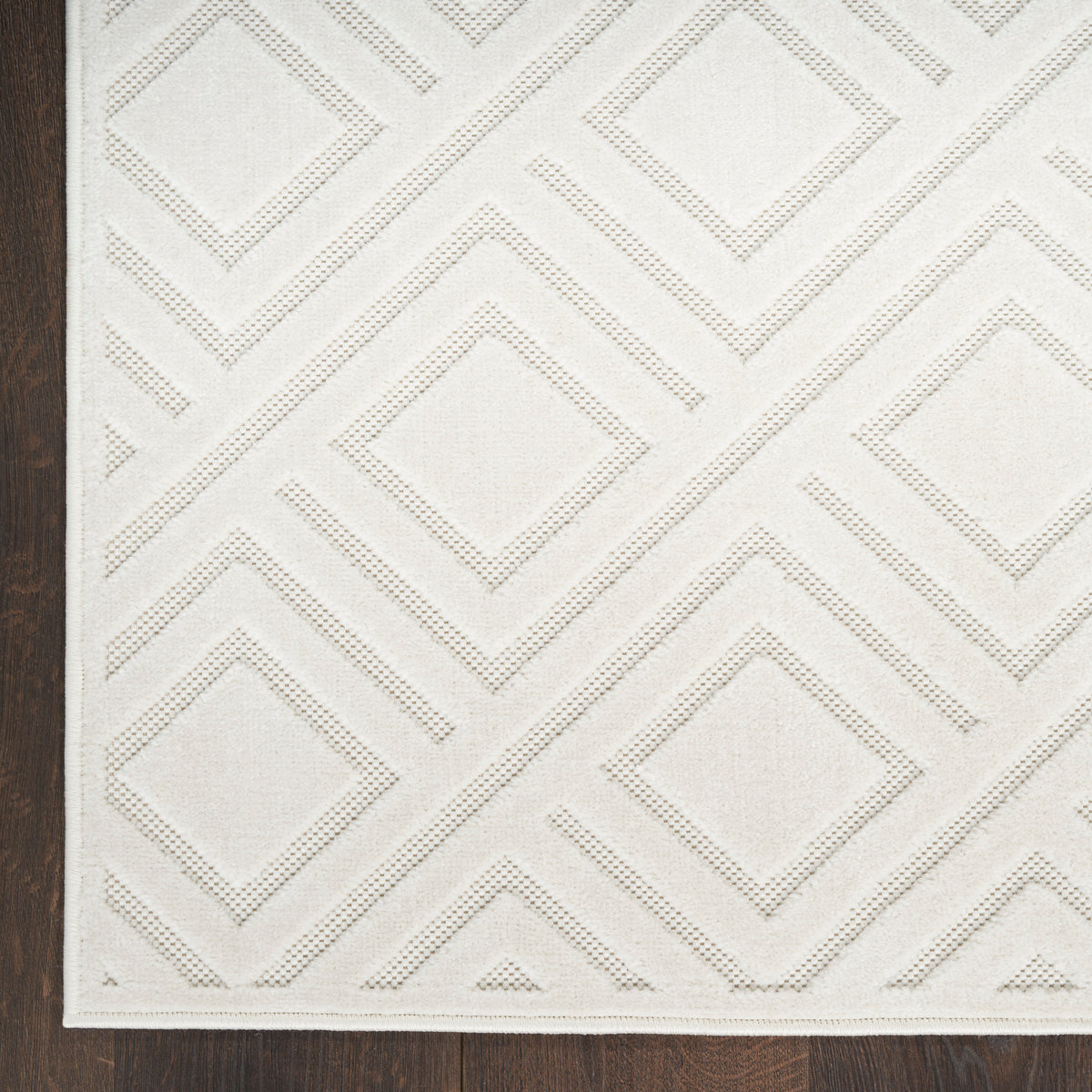 nourison care free caf03 ivory rug