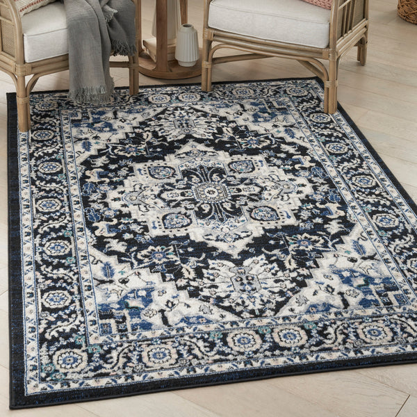 nourison passion psn33 black ivory rug