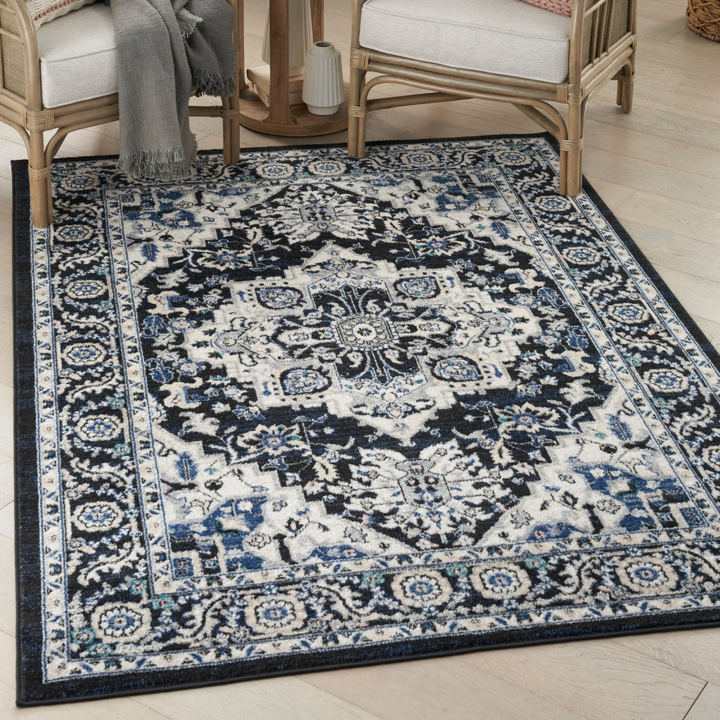 nourison passion psn33 black ivory rug