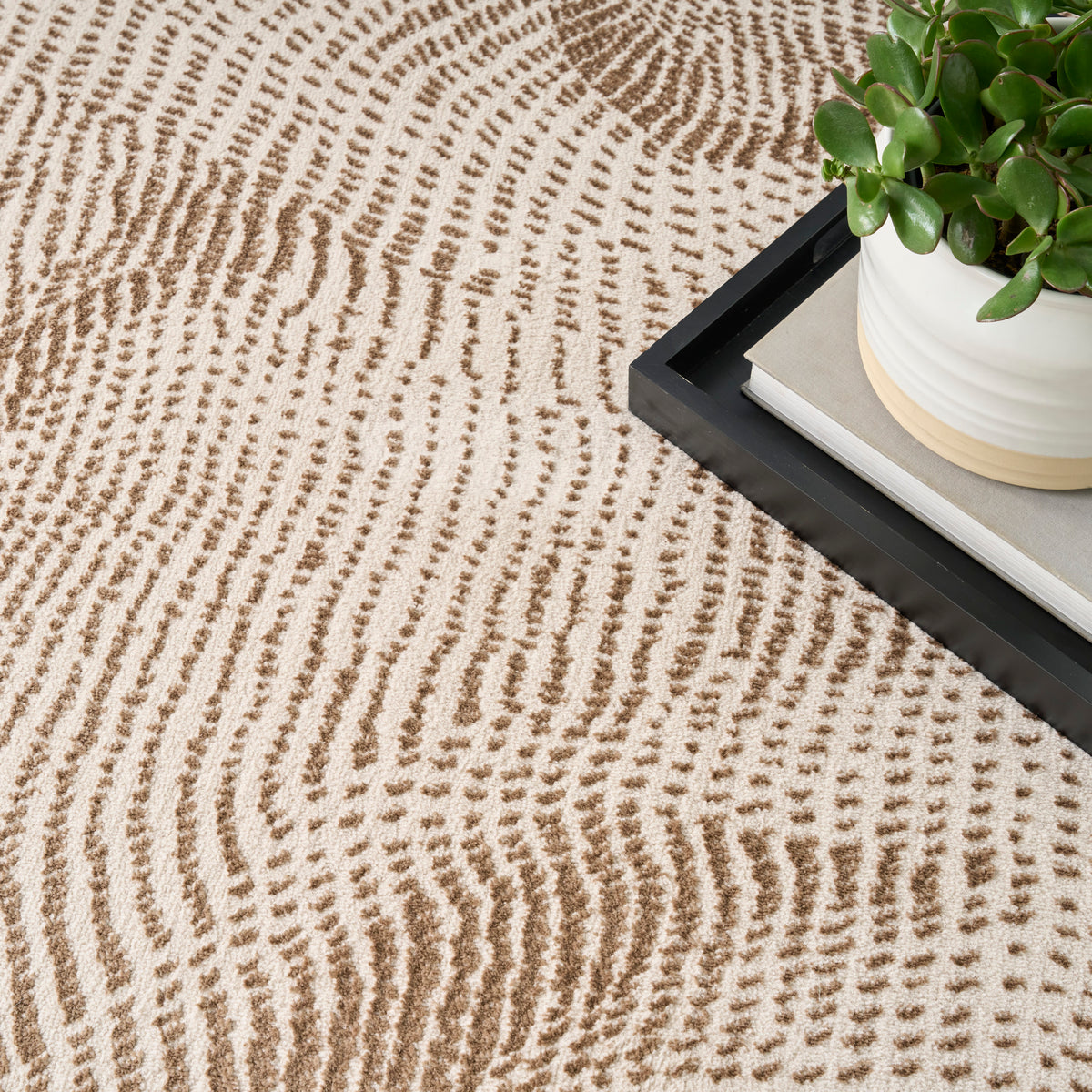 nourison central park west cep01 beige brown rug